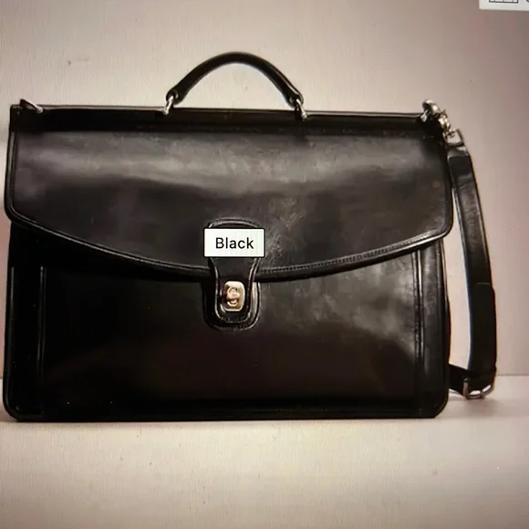 COACH vintage Beekman black leather brief - Picture 2 of 8